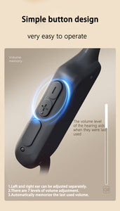Bone Conduction Hearing Aid – Bluetooth Compatible/AI Adaptive Sound/DIY Customizable Fitting/Waterproof/Dual Function For Hearing And Music